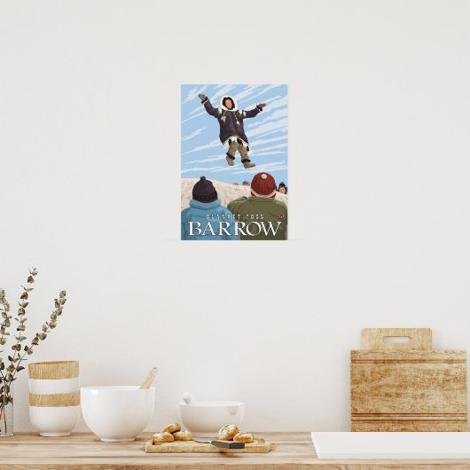 Alaska Blanket Toss - Barrow, Alaska Poster (Keuken)