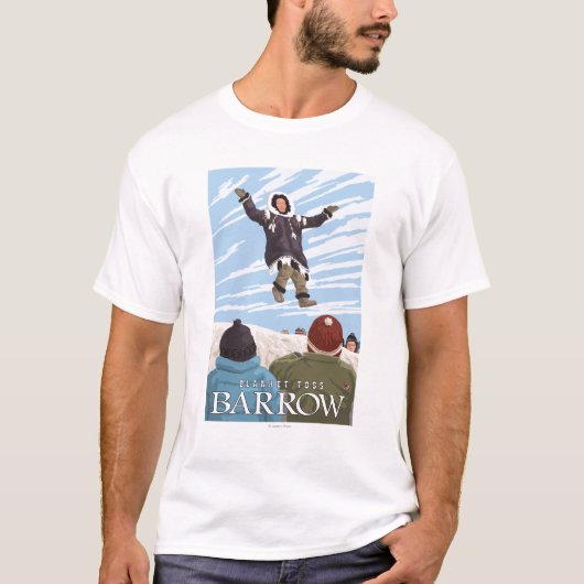 Alaska Blanket Toss - Barrow, Alaska T-shirt (Voorkant)