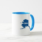ALASKA BLAUWE STAAT MOK (Voorkant rechts)