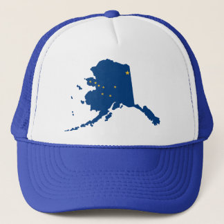 Alaska Blue Snap Back Mesh Trucker Hat Trucker Pet