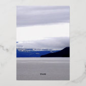 Alaska Blues Folie Uitnodiging (Achterkant)
