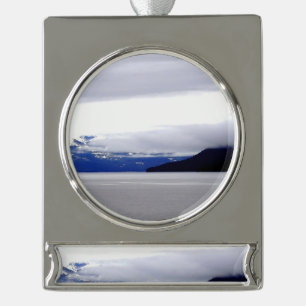Alaska Blues Verzilverd Banner Ornament
