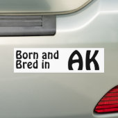 Alaska Bred (Bumper) Sticker (Op auto)