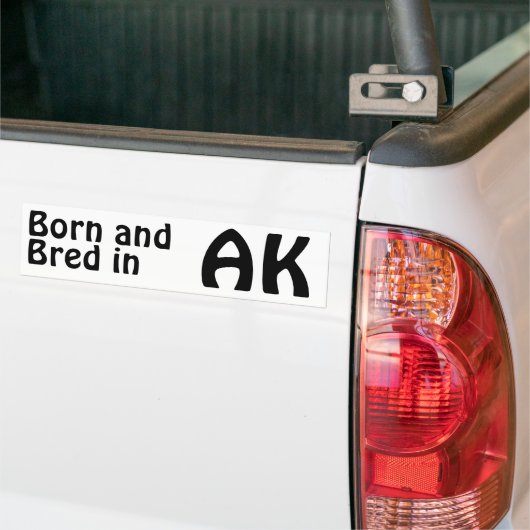 Alaska Bred (Bumper) Sticker (Op Truck)