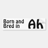 Alaska Bred (Bumper) Sticker (Voorkant)