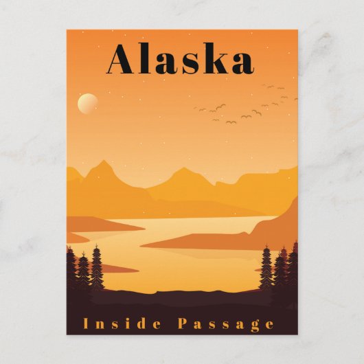 Alaska Briefkaart (Voorkant)