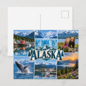 Alaska briefkaart (Voorkant / Achterkant)