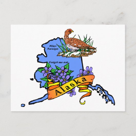 Alaska Briefkaart (Voorkant)