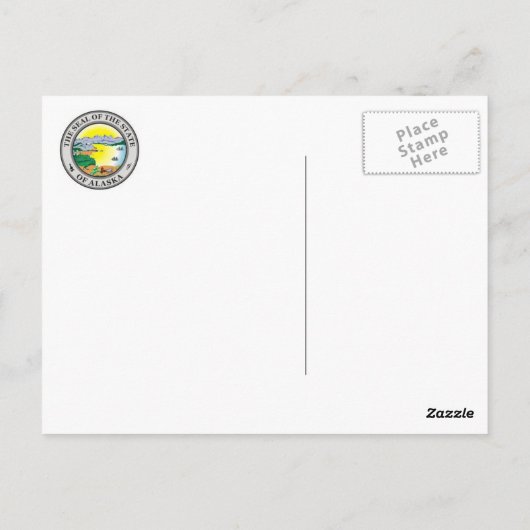 alaska briefkaart (Achterkant)