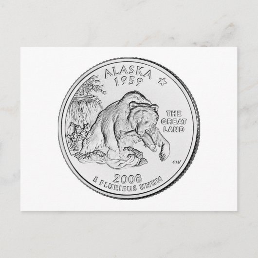 Alaska Briefkaart (Voorkant)