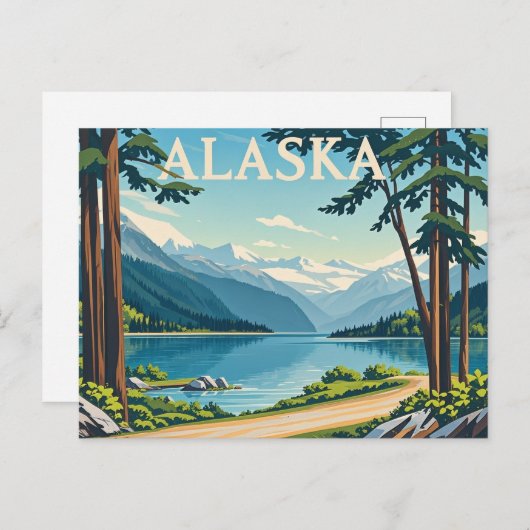 alaska briefkaart (Voorkant / Achterkant)