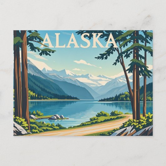 alaska briefkaart (Voorkant)