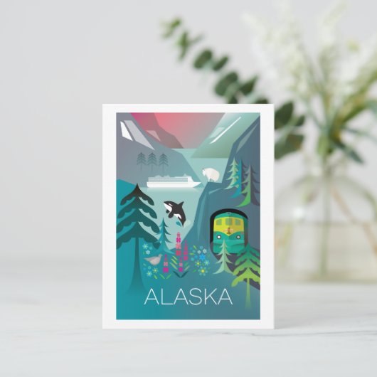 Alaska Briefkaart (Staand voorkant)