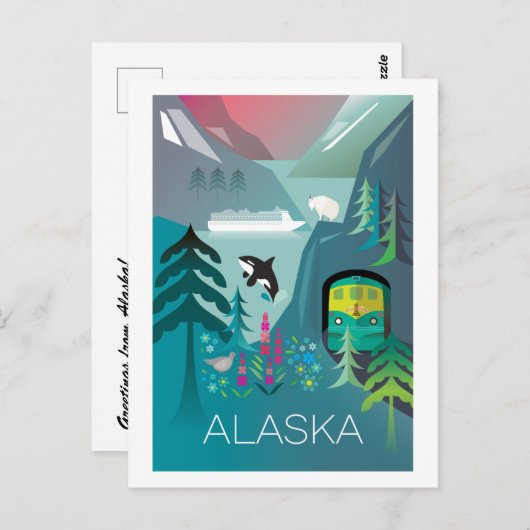 Alaska Briefkaart (Voorkant / Achterkant)