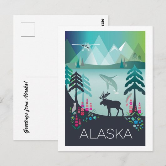 Alaska Briefkaart (Voorkant / Achterkant)