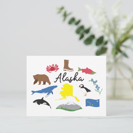 Alaska Briefkaart (Staand voorkant)