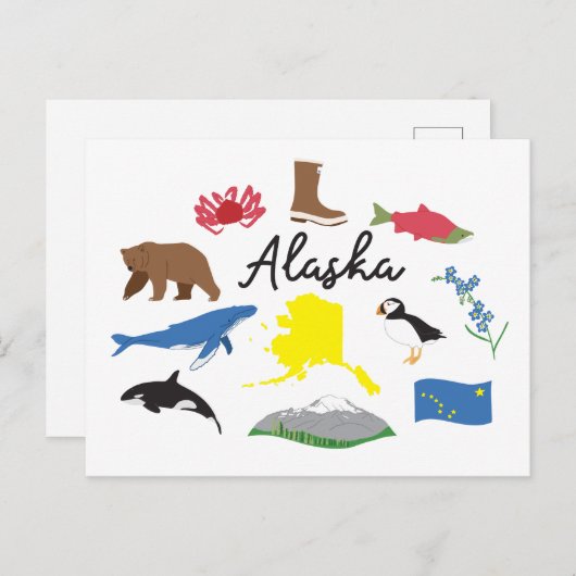Alaska Briefkaart (Voorkant / Achterkant)