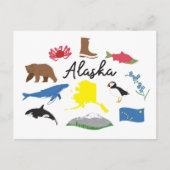 Alaska Briefkaart (Voorkant)