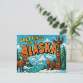 ALASKA-Briefkaart Briefkaart (Staand voorkant)