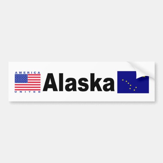 Alaska Bumpersticker (Voorkant)