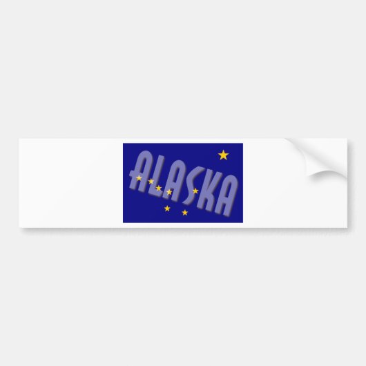 Alaska Bumpersticker (Voorkant)