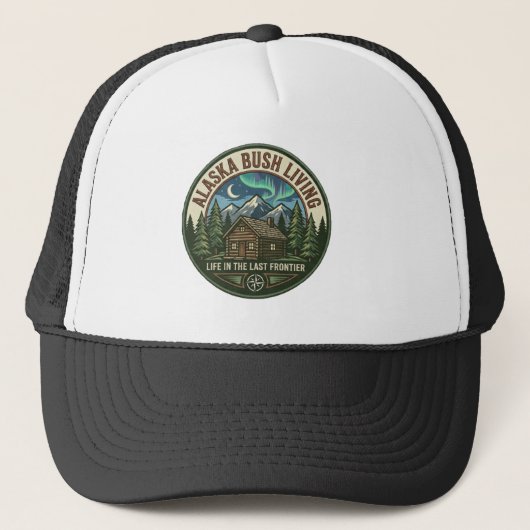 Alaska Bush Living Baseball Cap Trucker Pet (Voorkant)
