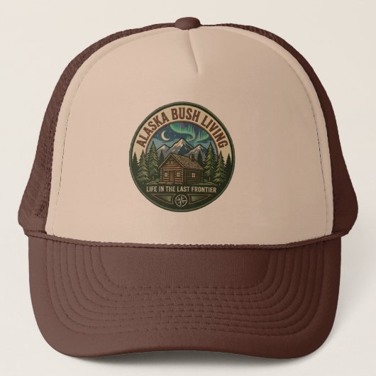 Alaska Bush Living Baseball Cap Trucker Pet (Voorkant)
