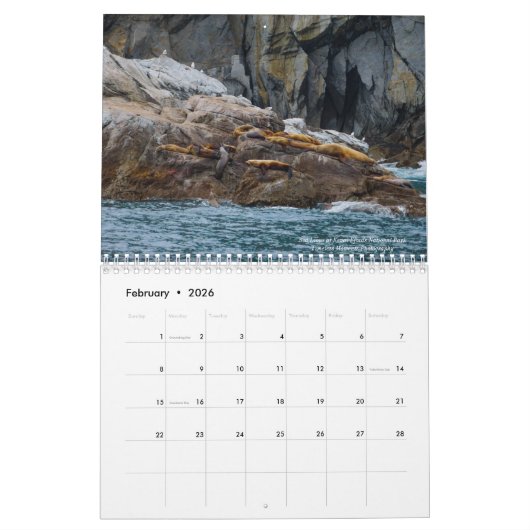 Alaska Calendar Kalender (Feb 2026)