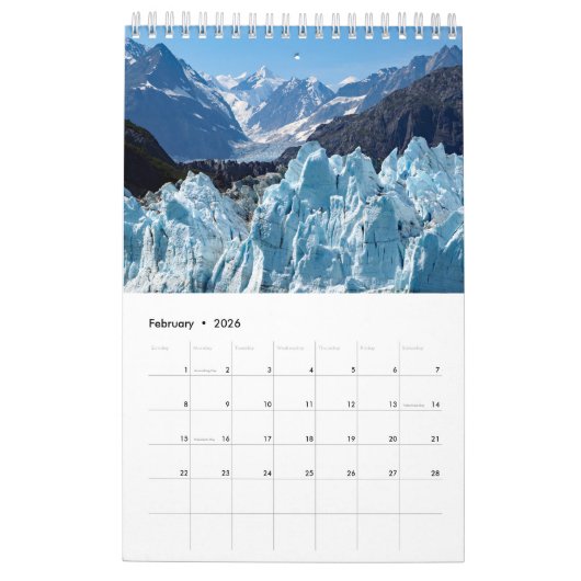 Alaska Calendar Kalender (Feb 2026)