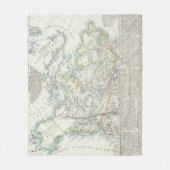 Alaska, Canada, Groenland Fleece Deken (Voorkant)