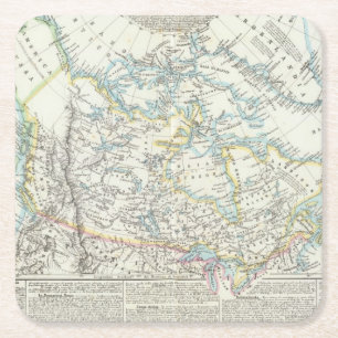 Alaska, Canada, Groenland Kartonnen Onderzetters