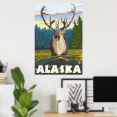 Alaska - Caraïben in de Wilde Poster (Thuiskantoor)
