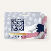 ALASKA - Child ID Kaart Badge (Achterkant)