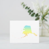 alaska chill fade briefkaart (Staand voorkant)