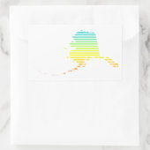 alaska chill fade rechthoekige sticker (Tas)