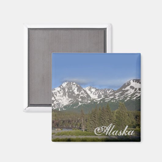 Alaska Chugach Mountain Magnet (Voorkant / Achterkant)