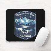 Alaska chugach staatspark moose berg rivier muismat (Met muis)