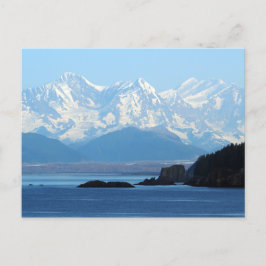 Alaska Coast Mountains Ocean Foto Briefkaart