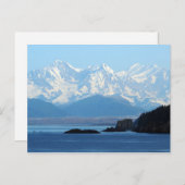 Alaska Coast Mountains Ocean Foto Briefkaart (Voorkant / Achterkant)