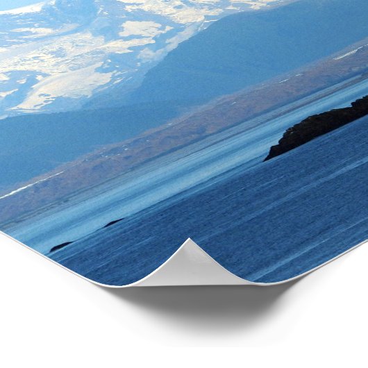 Alaska Coast Mountains Ocean Poster (Hoek)