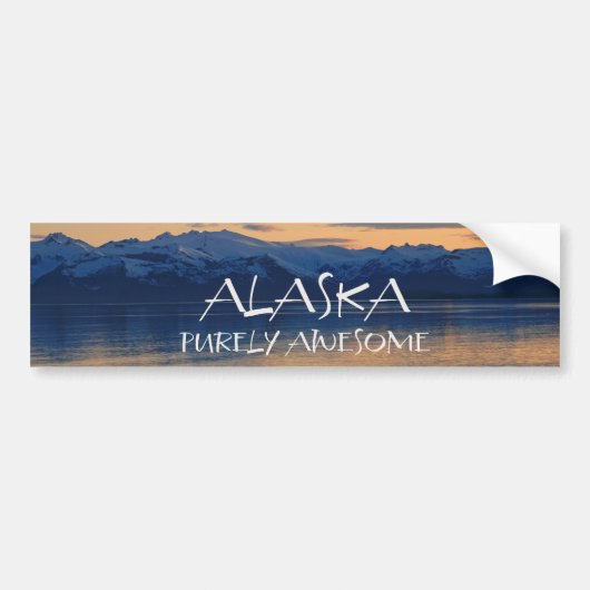 Alaska Coast - zuiver Geweldige Bumpersticker (Voorkant)