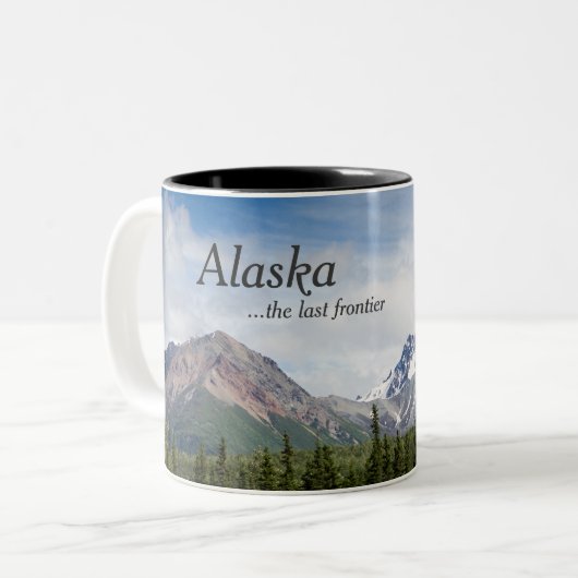 Alaska Coffee Mugs - De laatste grens Tweekleurige Koffiemok (Voorkant links)
