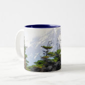 Alaska Coffee Mugs - Mountain Bluff Tweekleurige Koffiemok (Voorkant links)