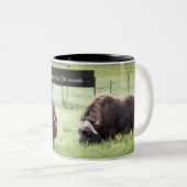 Alaska Coffee Mugs - Musk Ox Awages Tweekleurige Koffiemok (Voorkant rechts)
