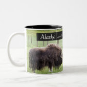 Alaska Coffee Mugs - Musk Ox Awages Tweekleurige Koffiemok (Links)
