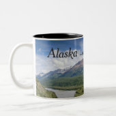 Alaska Coffee Mugs - Uw avontuur wacht Tweekleurige Koffiemok (Links)