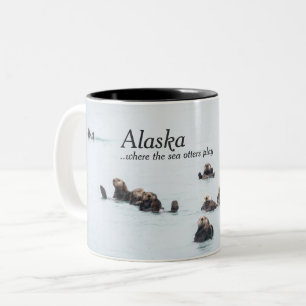 Alaska Coffee Mugs - Zee Otters Tweekleurige Koffiemok