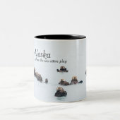 Alaska Coffee Mugs - Zee Otters Tweekleurige Koffiemok (Center)
