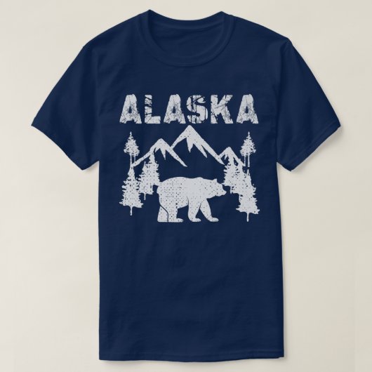 Alaska Cold Snow Mountains T-shirt (Design voorkant)