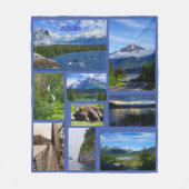 Alaska Collage Fleece Deken (Voorkant)